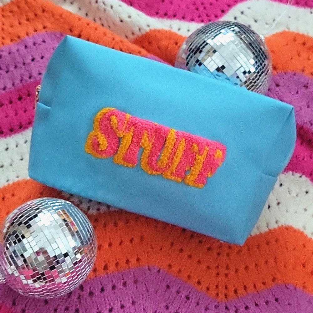 Blue "Stuff" pouch